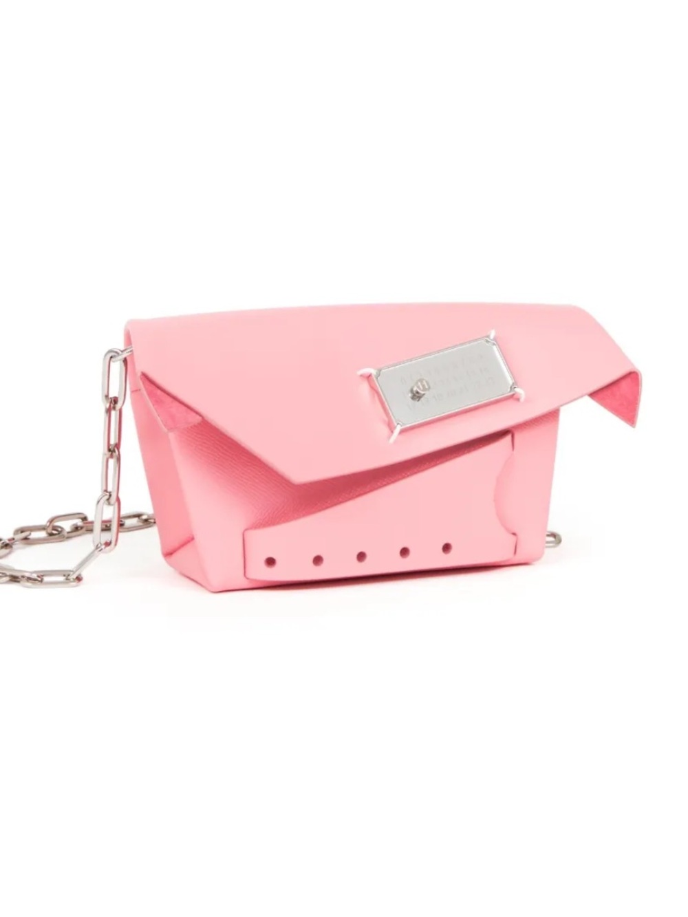 MAISON MARGIELA Pink Bag with Silver Chain